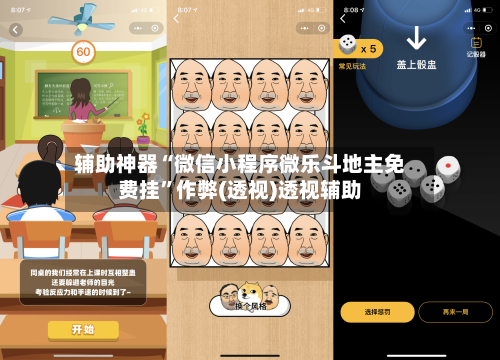 辅助神器“微信小程序微乐斗地主免费挂”作弊(透视)透视辅助-第3张图片