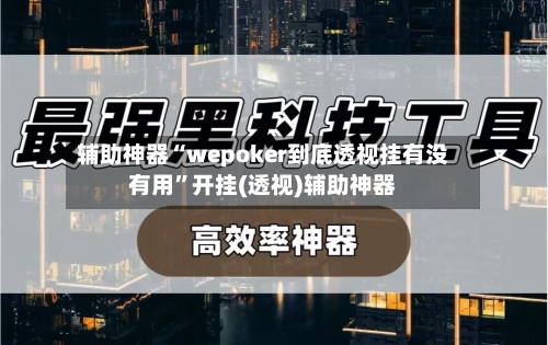 辅助神器“wepoker到底透视挂有没有用”开挂(透视)辅助神器-第2张图片