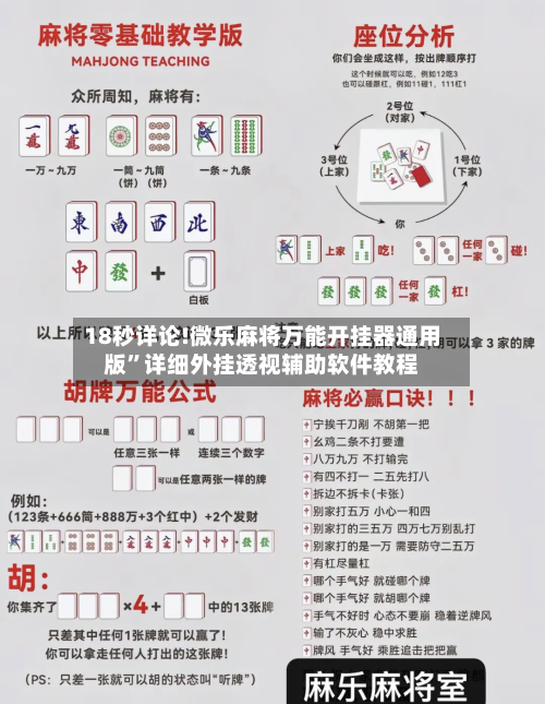 18秒详论!微乐麻将万能开挂器通用版”详细外挂透视辅助软件教程-第2张图片