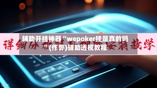 辅助开挂神器“wepoker挂是真的吗”(作弊)辅助透视教程-第3张图片