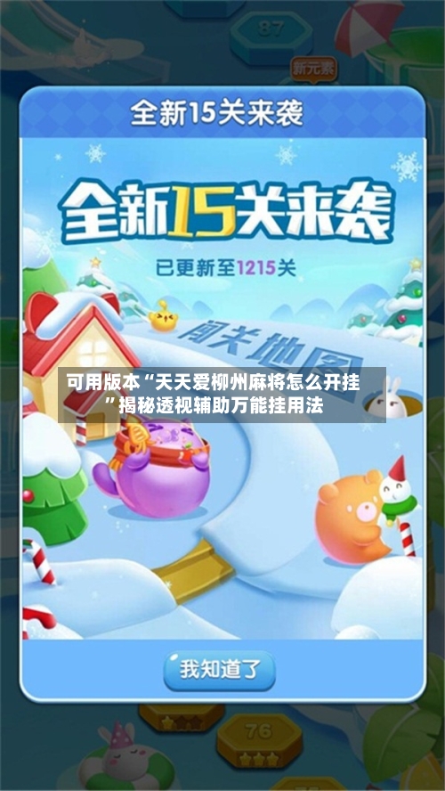 可用版本“天天爱柳州麻将怎么开挂”揭秘透视辅助万能挂用法-第3张图片