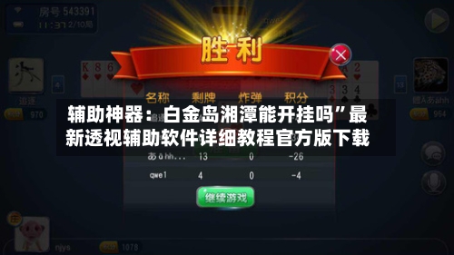 辅助神器：白金岛湘潭能开挂吗”最新透视辅助软件详细教程官方版下载-第2张图片