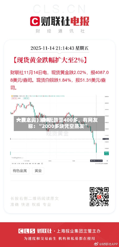 一夜之间，费用大跳水	，1300元跌至400多，有网友称：“2000多块凭空蒸发”-第2张图片