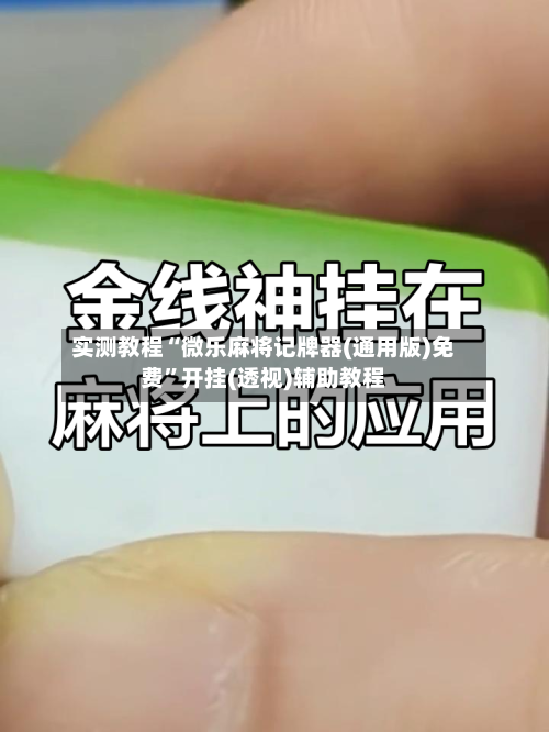 实测教程“微乐麻将记牌器(通用版)免费	”开挂(透视)辅助教程-第2张图片