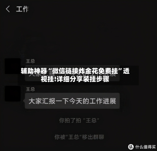 辅助神器“微信链接炸金花免费挂”透视挂!详细分享装挂步骤
