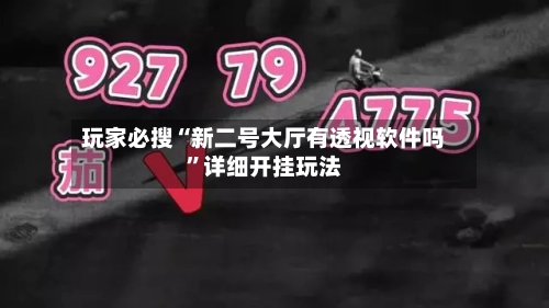 玩家必搜“新二号大厅有透视软件吗”详细开挂玩法-第3张图片