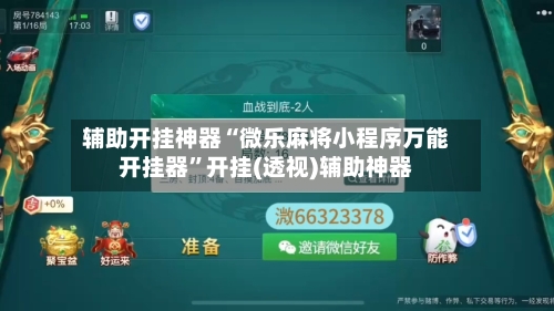 辅助开挂神器“微乐麻将小程序万能开挂器”开挂(透视)辅助神器-第3张图片