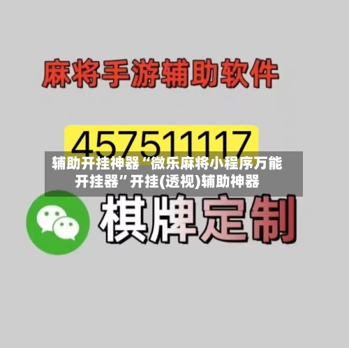 辅助开挂神器“微乐麻将小程序万能开挂器	”开挂(透视)辅助神器-第2张图片