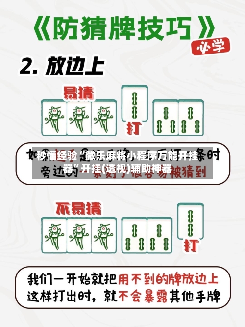 秒懂经验“微乐麻将小程序万能开挂器”开挂(透视)辅助神器-第2张图片