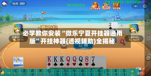 必学教你安装“微乐宁夏开挂器通用版”开挂神器{透视辅助}全揭秘