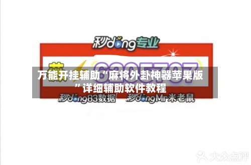 万能开挂辅助“麻将外卦神器苹果版	”详细辅助软件教程-第3张图片