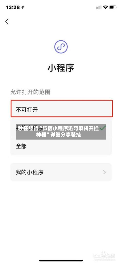 秒懂经验“微信小程序迅奇麻将开挂神器”详细分享装挂-第2张图片