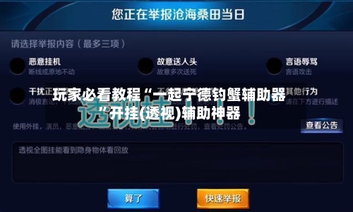 玩家必看教程“一起宁德钓蟹辅助器”开挂(透视)辅助神器-第2张图片