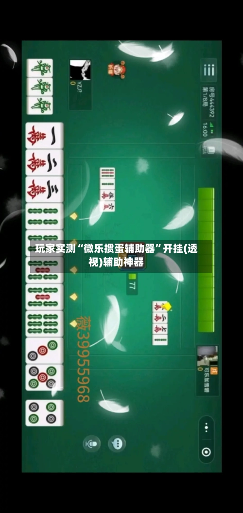 玩家实测“微乐掼蛋辅助器”开挂(透视)辅助神器