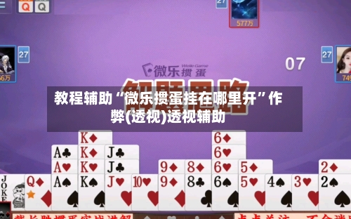 教程辅助“微乐掼蛋挂在哪里开”作弊(透视)透视辅助