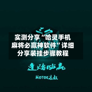 实测分享“哈灵手机麻将必赢神软件”详细分享装挂步骤教程