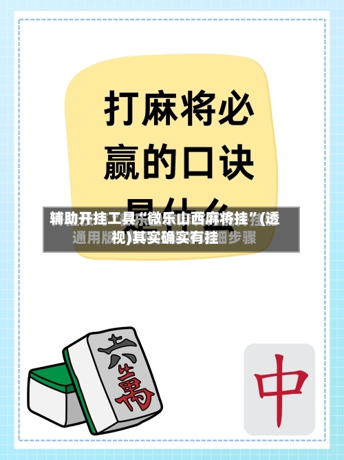 辅助开挂工具“微乐山西麻将挂”(透视)其实确实有挂