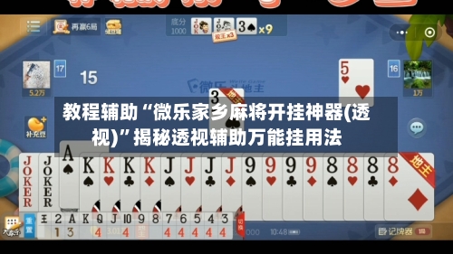 教程辅助“微乐家乡麻将开挂神器(透视)”揭秘透视辅助万能挂用法