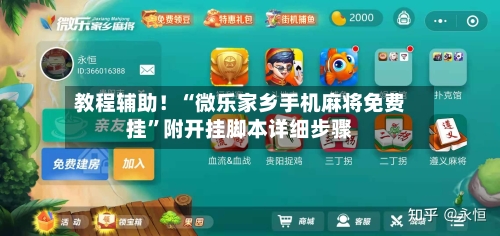 教程辅助！“微乐家乡手机麻将免费挂”附开挂脚本详细步骤-第2张图片