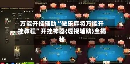 万能开挂辅助“微乐麻将万能开挂教程”开挂神器{透视辅助}全揭秘-第2张图片