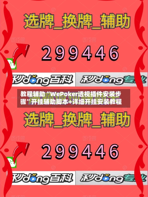 教程辅助“WePoker透视插件安装步骤	”开挂辅助脚本+详细开挂安装教程-第3张图片