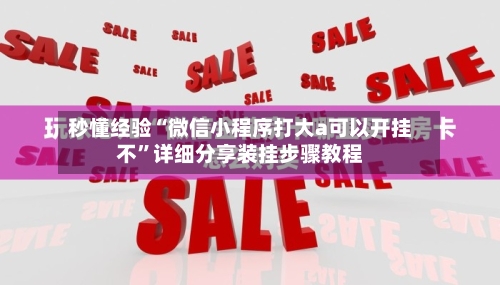 秒懂经验“微信小程序打大a可以开挂不”详细分享装挂步骤教程-第2张图片