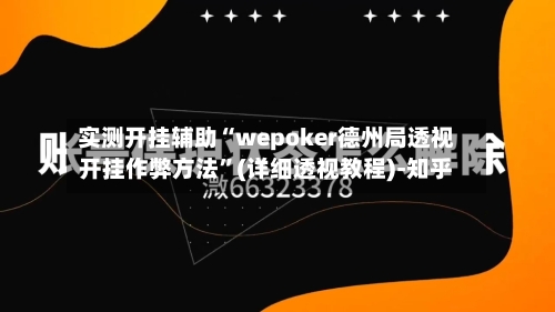 实测开挂辅助“wepoker德州局透视开挂作弊方法”(详细透视教程)-知乎-第2张图片