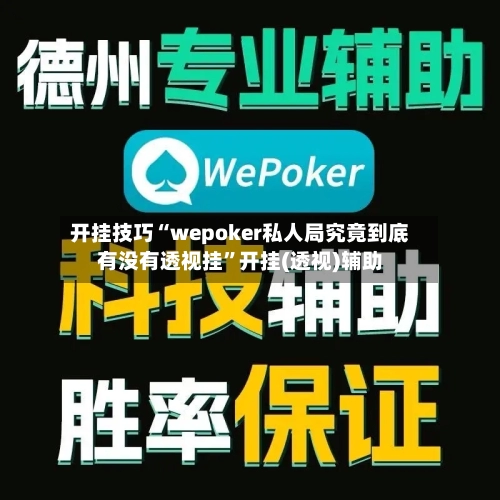 开挂技巧“wepoker私人局究竟到底有没有透视挂”开挂(透视)辅助-第3张图片