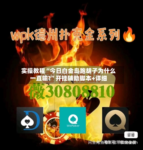 实操教程“今日白金岛跑胡子为什么一直输?”开挂辅助脚本+详细