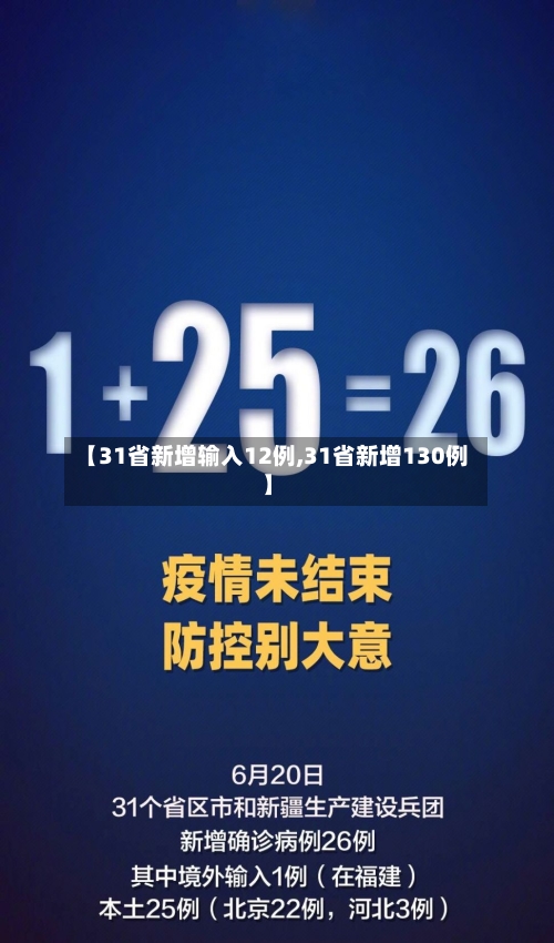 【31省新增输入12例,31省新增130例】-第2张图片