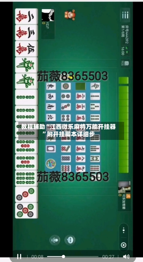 教程辅助“江西微乐麻将万能开挂器	”附开挂脚本详细步-第2张图片