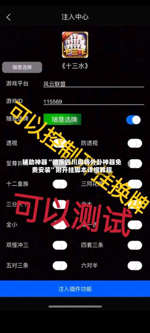 辅助神器“微乐四川麻将外卦神器免费安装”附开挂脚本详细教程-第2张图片