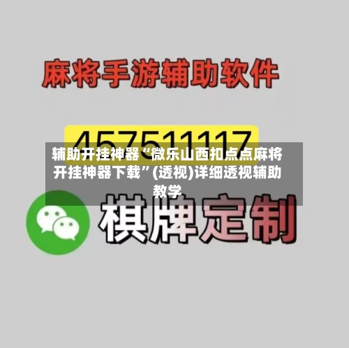 辅助开挂神器“微乐山西扣点点麻将开挂神器下载”(透视)详细透视辅助教学-第3张图片