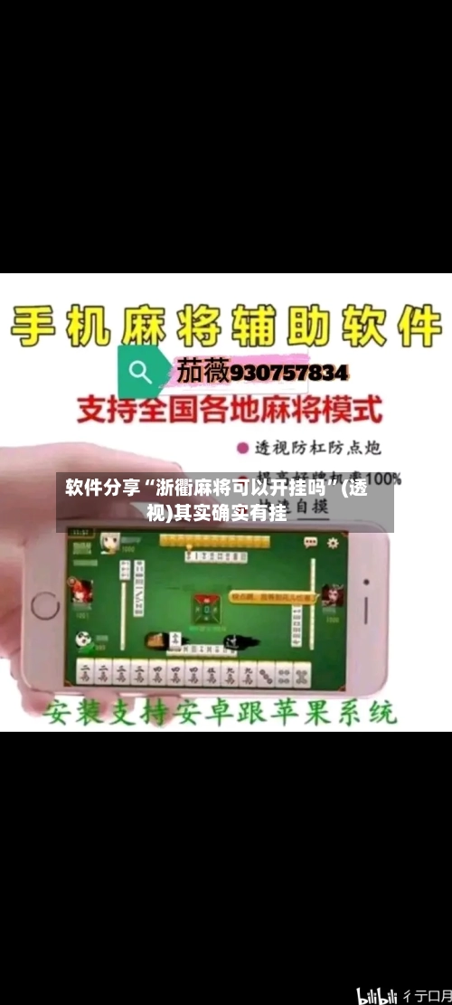 软件分享“浙衢麻将可以开挂吗”(透视)其实确实有挂