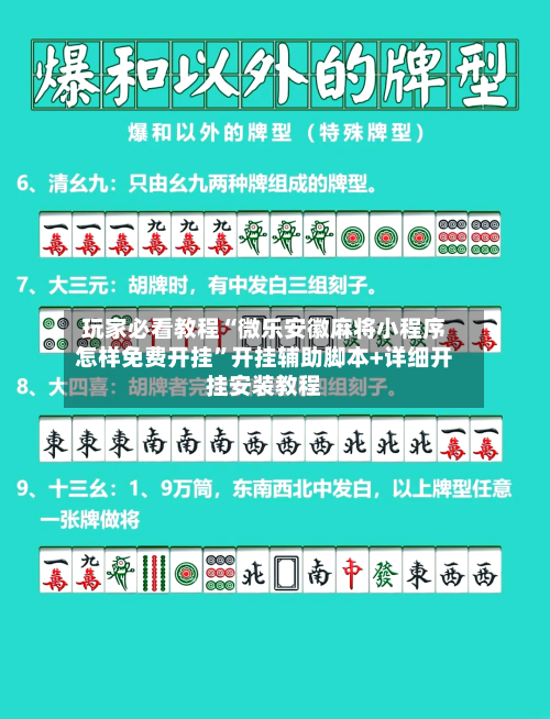 玩家必看教程“微乐安徽麻将小程序怎样免费开挂	”开挂辅助脚本+详细开挂安装教程-第2张图片