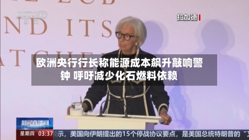 欧洲央行行长称能源成本飙升敲响警钟 呼吁减少化石燃料依赖