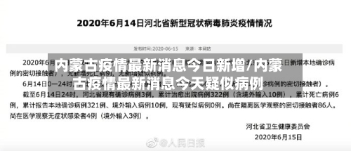 内蒙古疫情最新消息今日新增/内蒙古疫情最新消息今天疑似病例