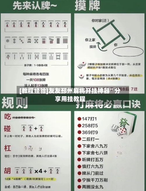 [教程经验]友友邳州麻将开挂神器”分享用挂教程-第2张图片