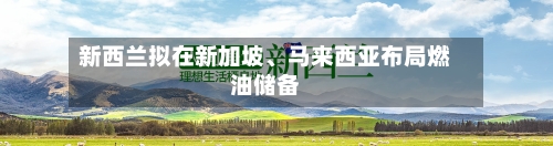 新西兰拟在新加坡、马来西亚布局燃油储备-第2张图片