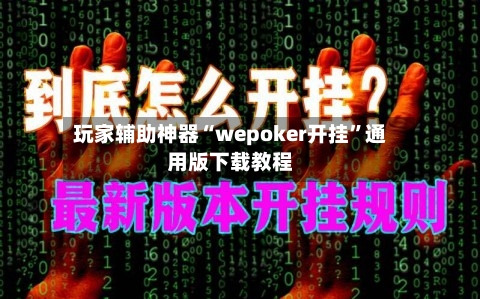 玩家辅助神器“wepoker开挂”通用版下载教程-第2张图片