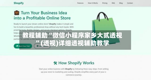 教程辅助“微信小程序家乡大贰透视”(透视)详细透视辅助教学-第2张图片