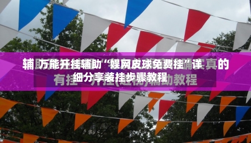 万能开挂辅助“娱网皮球免费挂”详细分享装挂步骤教程