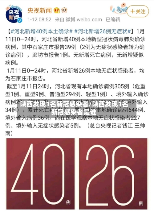 陕西发现1名新冠感染者/陕西发现1名新冠感染者是谁