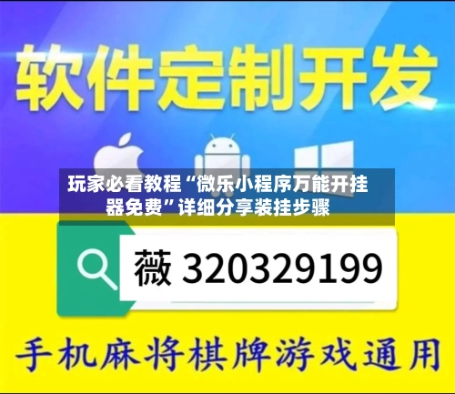 玩家必看教程“微乐小程序万能开挂器免费”详细分享装挂步骤