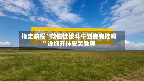 指定教程“微信链接斗牛到底有挂吗”详细开挂安装教程