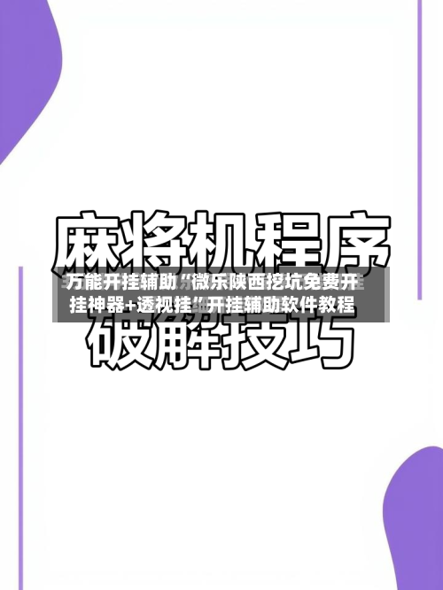 万能开挂辅助“微乐陕西挖坑免费开挂神器+透视挂”开挂辅助软件教程