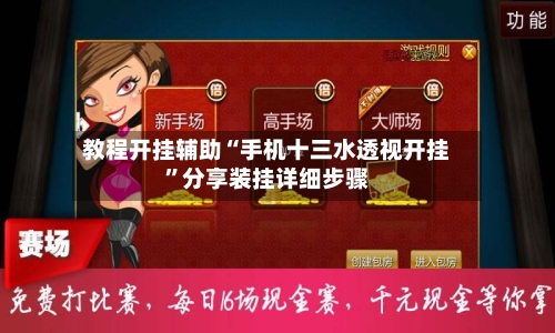 教程开挂辅助“手机十三水透视开挂”分享装挂详细步骤