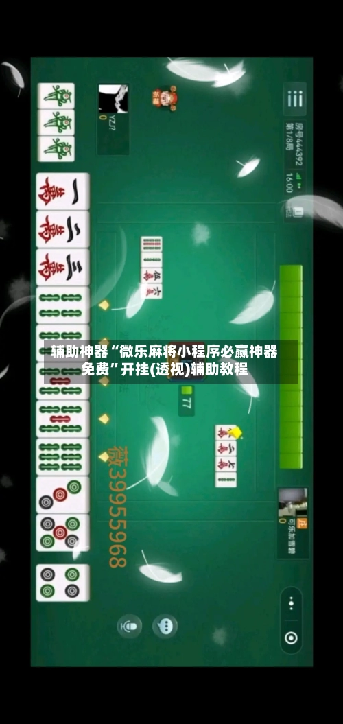 辅助神器“微乐麻将小程序必赢神器免费”开挂(透视)辅助教程