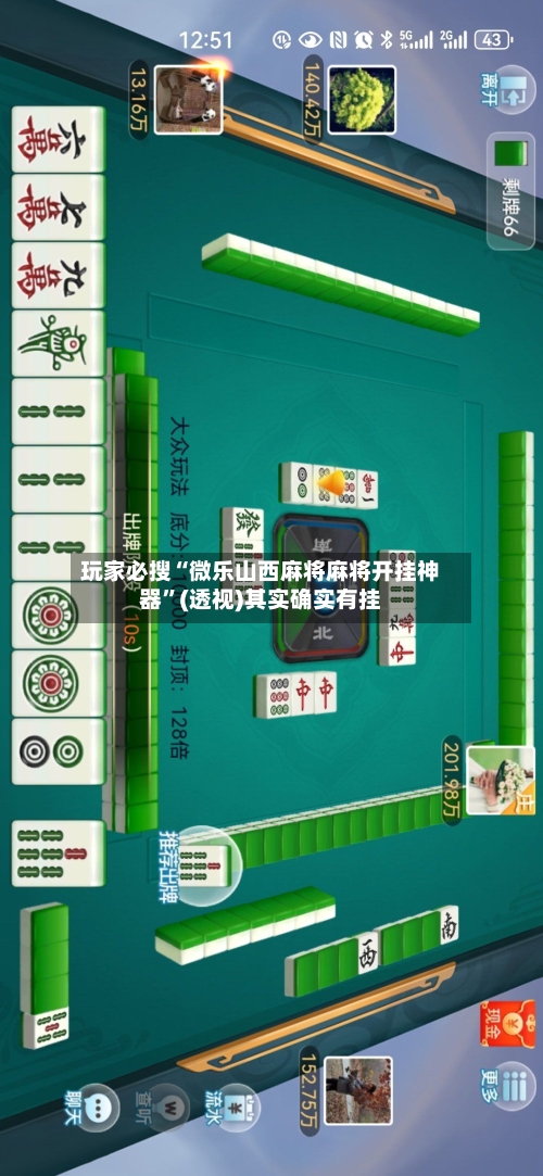 玩家必搜“微乐山西麻将麻将开挂神器”(透视)其实确实有挂