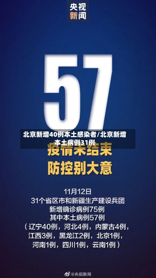 北京新增40例本土感染者/北京新增本土病例31例